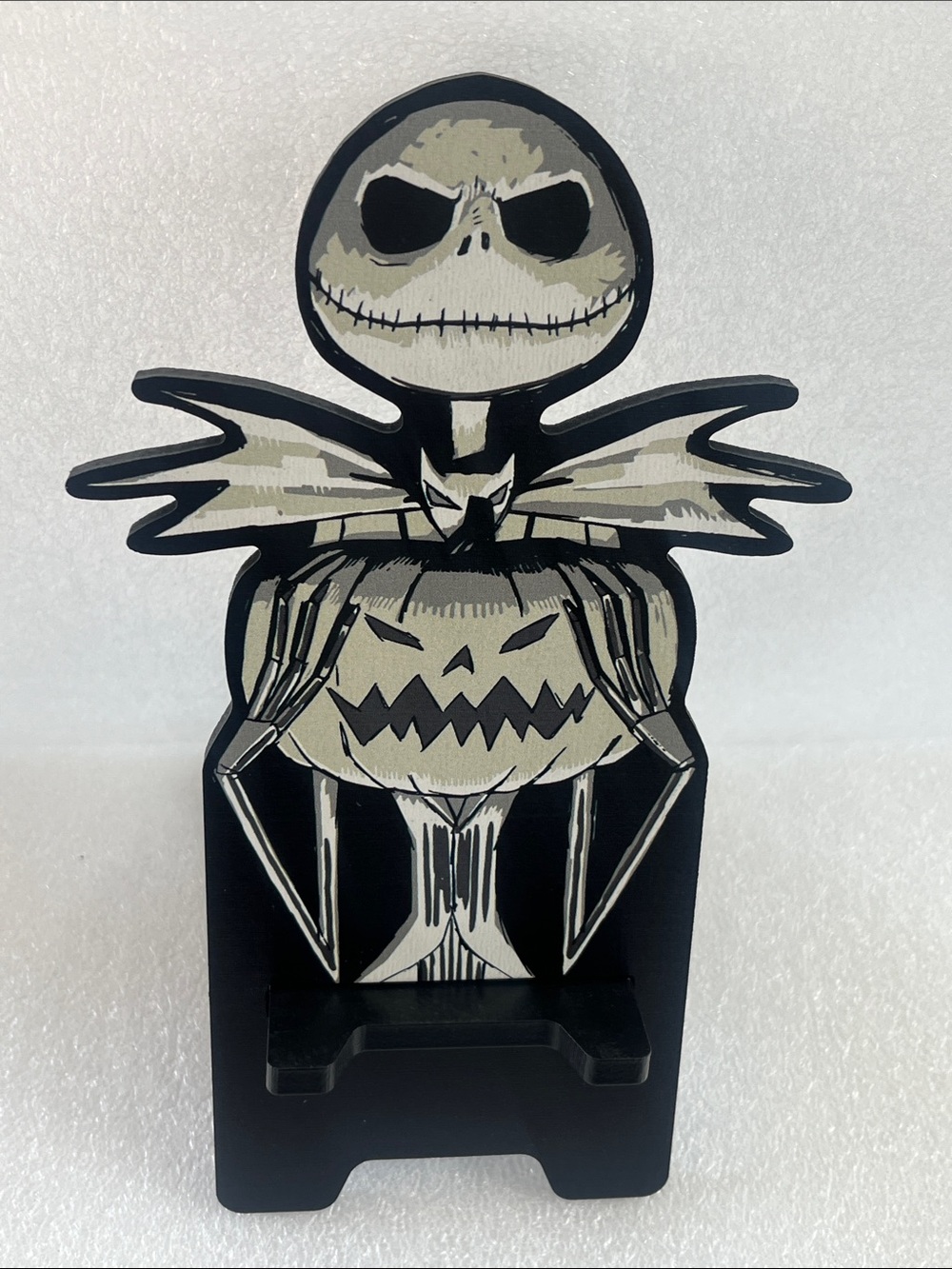 Disney Jack Skellington Black and Cream Phone Stand